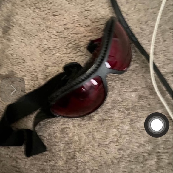Blue light blocking glasses, red orange (2orange1red)